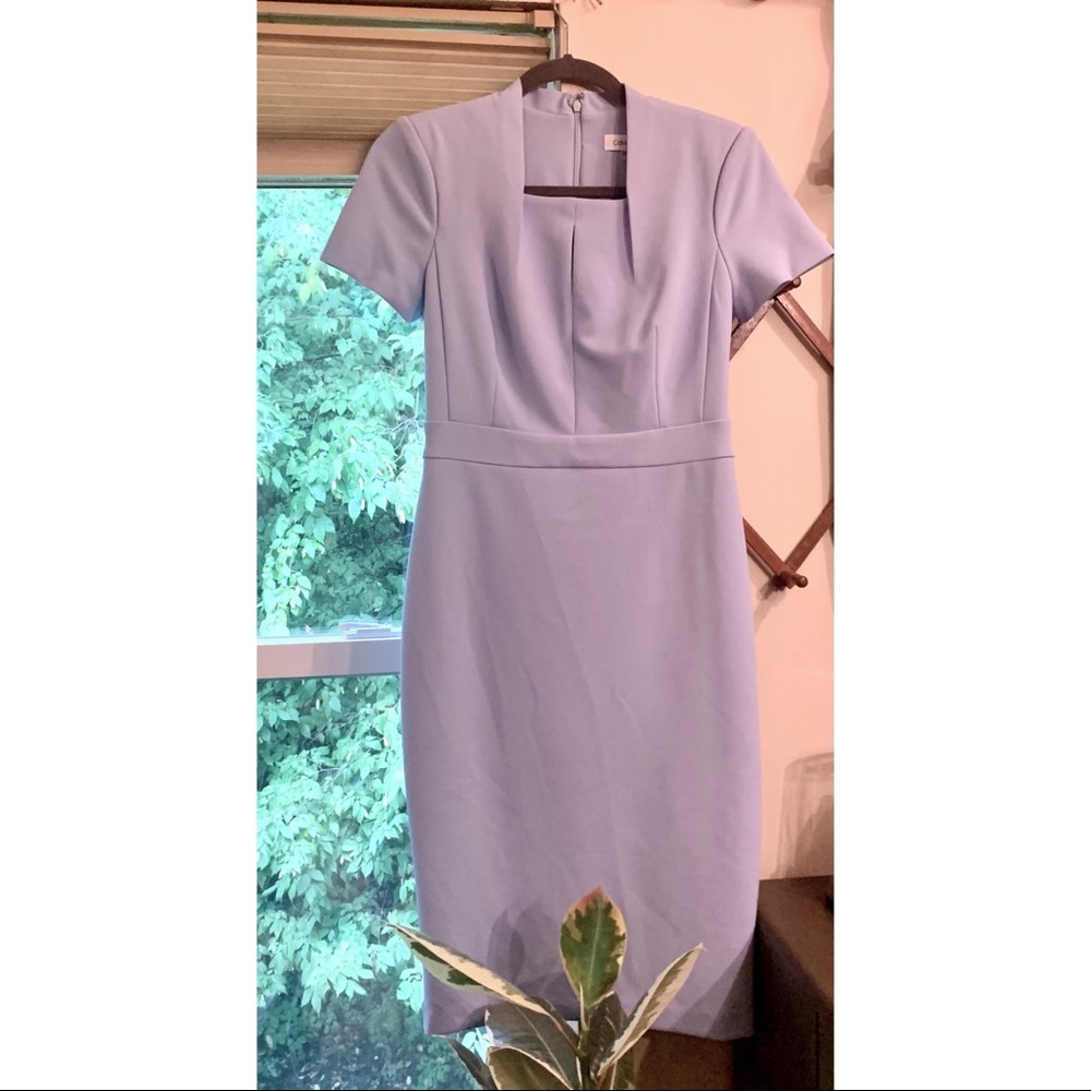Calvin Klein Baby Blue Work Dress